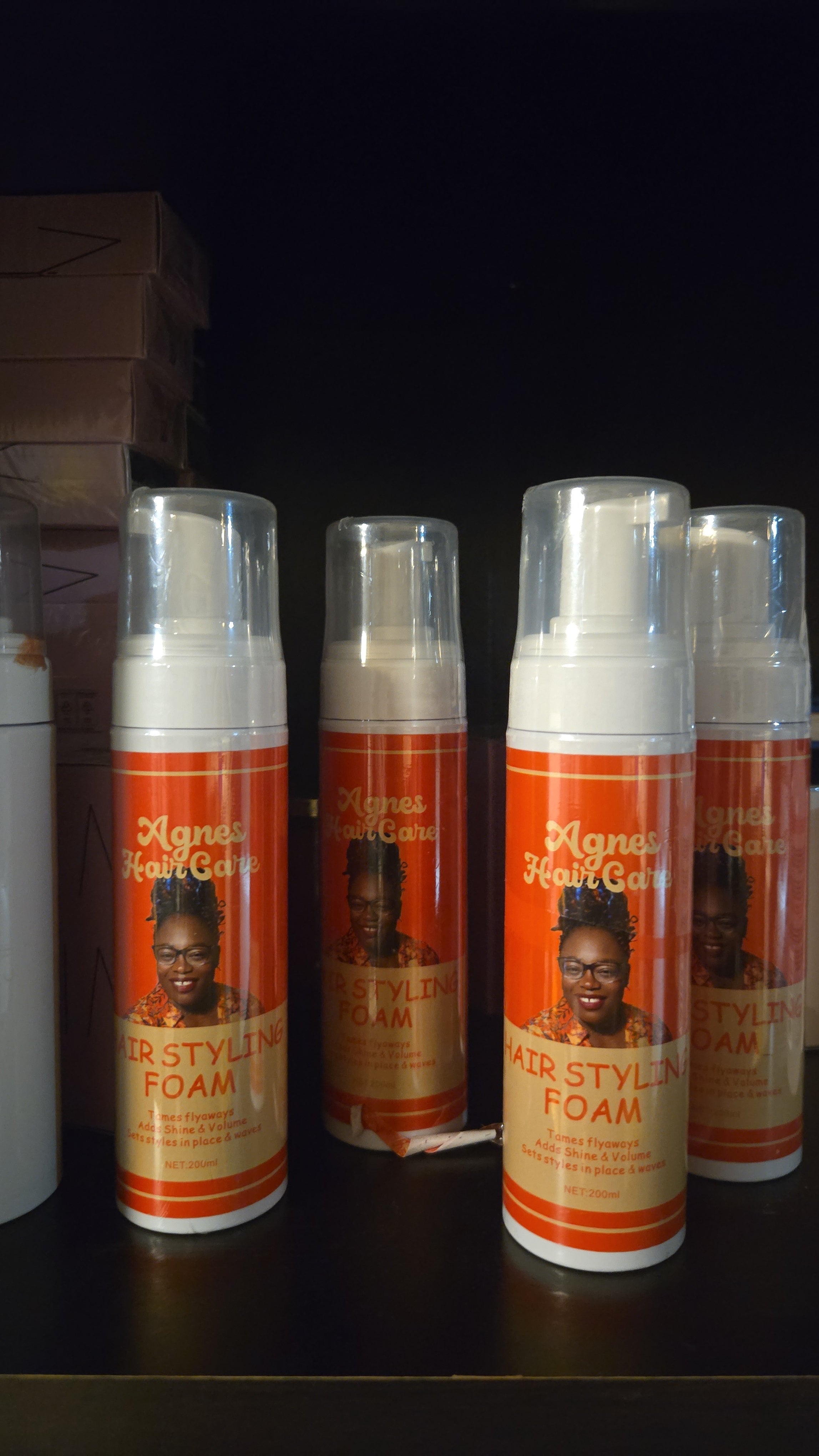 Hair styling foam